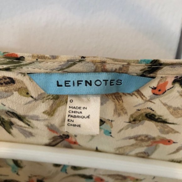 Women’s Size Anthropologie Leifnotes Short Sleeve Blouse - Picture 4 of 5